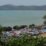 Phuket's largest sea gypsy village, as seen from Wat Siray hill.