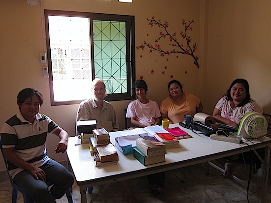 The current Drum team from left to right: Hsamulei, Tim, Wayldee, Paula and Pawsayhtoo.