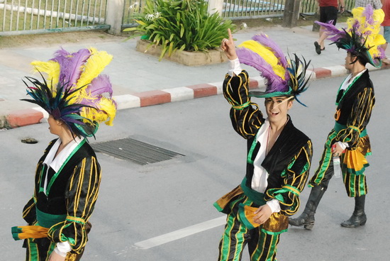 Costumes galore along the Patong beach road.