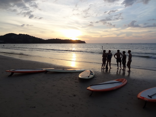 standup paddle SUP phuket sunset beach
