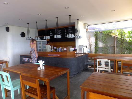 A funky little restaurant right on the beach.