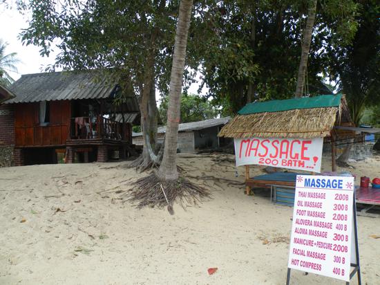 Two extra beers or a massage? Tough choice for a backpacker.