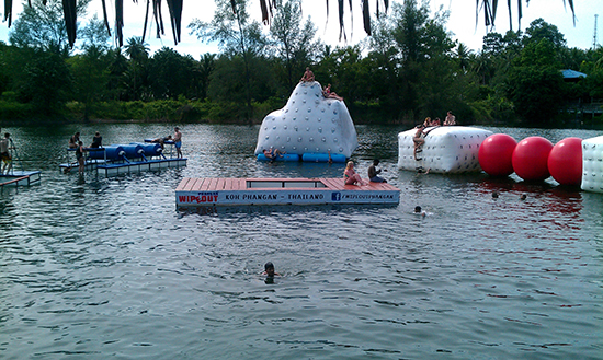 The Wipe Out course at Lake Hut
