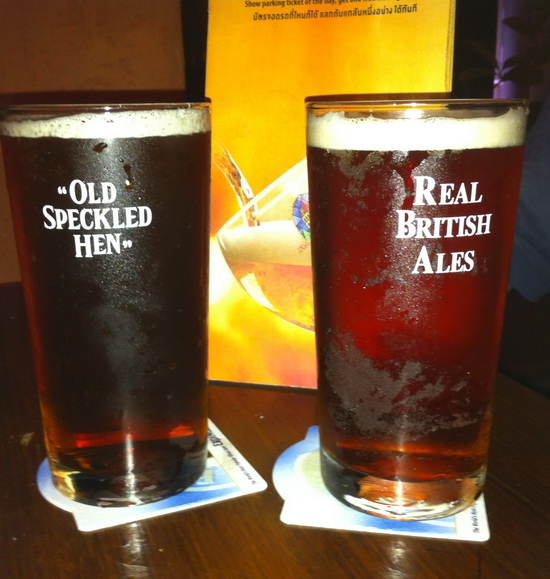 The ales ares served, through necessity somewhat more chilled than they would be in England