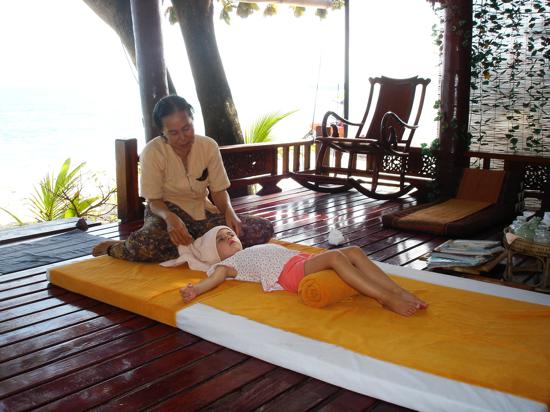 You're never to young to start enjoying a massage.