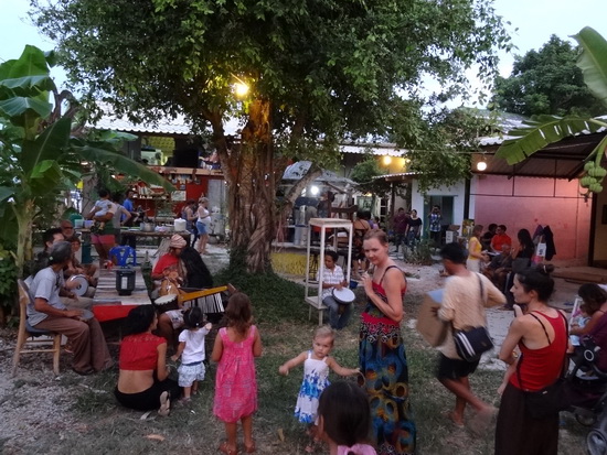 Drummers welcome. A Phuket party with few pretensions.