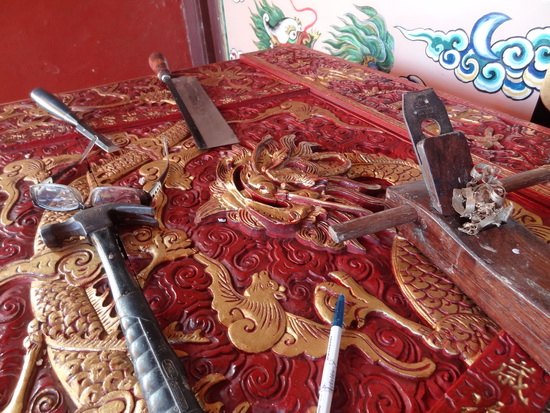 Craftsmen have been carving out a new future for the 1891 shrine.