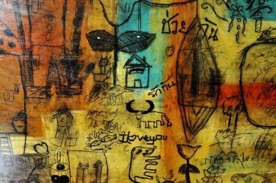 Attractive original artwork from the Freedom House kids