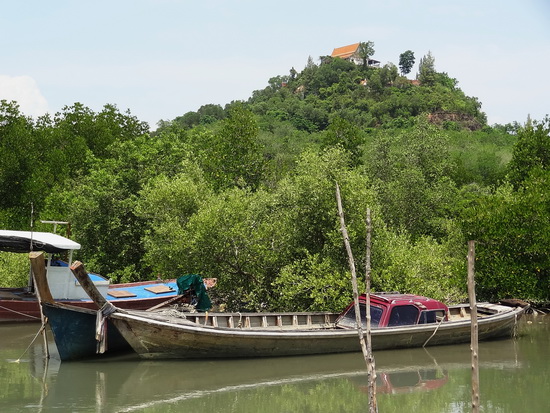 Hilltop heaven. Wat Ko Siray, as seen from the sea gypsy village.
