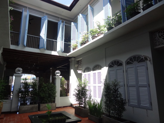 The courtyard helps bring a bit of nature and light in.