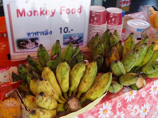 Snacks for monkeys available, and for people, too.