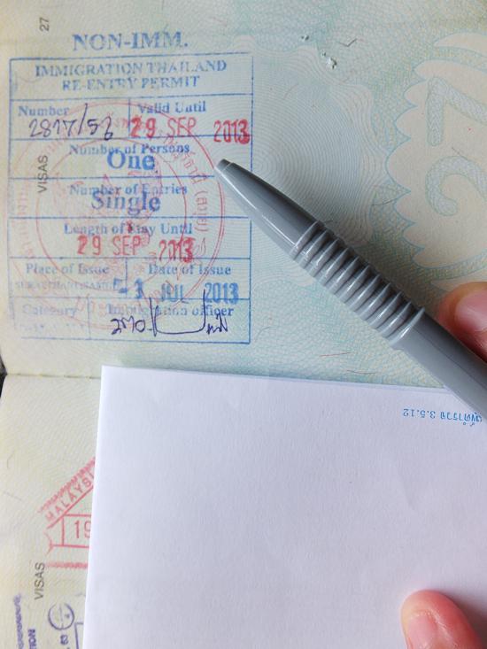 You'll need one of these if you don't want your visa cancelled while doing a little trip.