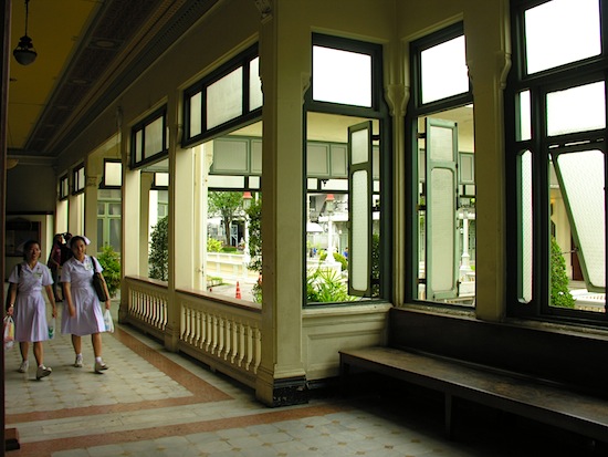 It's a lucky nurse who gets to walk through a palace each day.