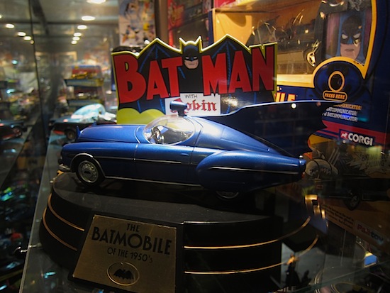 I wonder if Mr. Wayne has a separate cave for his vintage batmobiles.