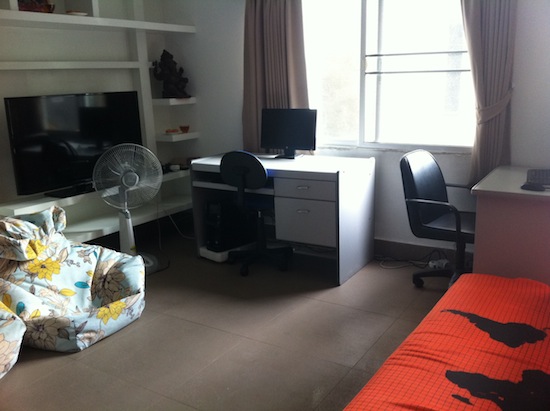The common space rivals many hostels.