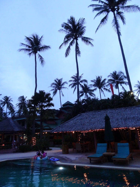 Serene scene at dusk.