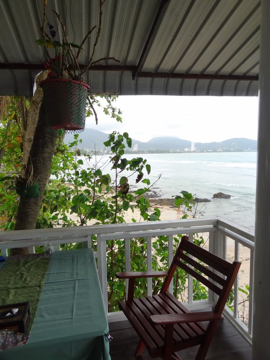 A cosy corner with Patong beach in sight just beyond.
