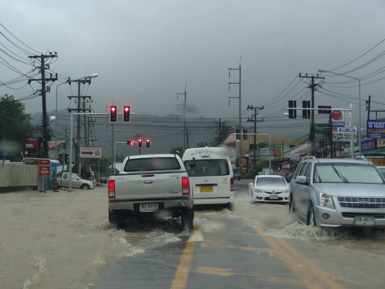 Driving can be dicey on a wet day.