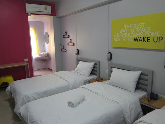 Some rooms come with motivational (?) messages.