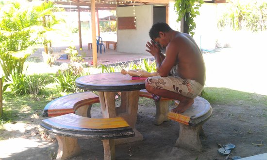 Thai healer preparing