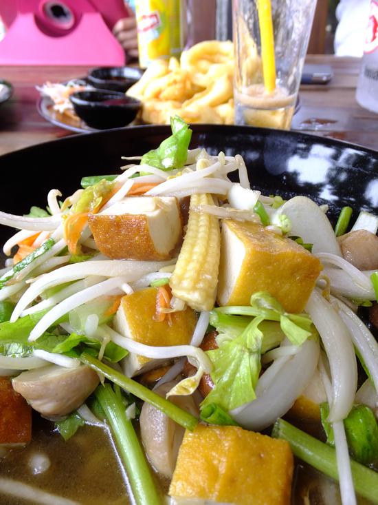 Delicious veggie options too.