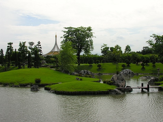 Chillin' in the Japanese garden.