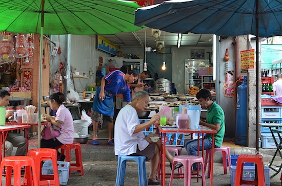 Streetside dining at its best.
