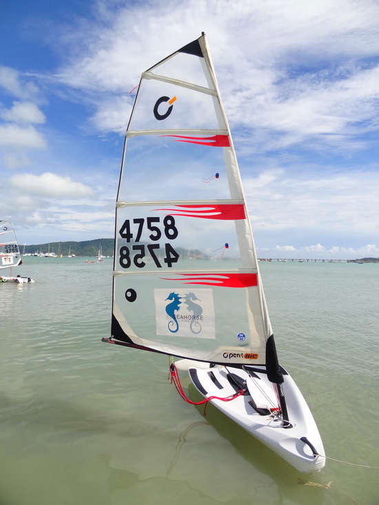A BIC Open dinghy, one of the club's small fleet.