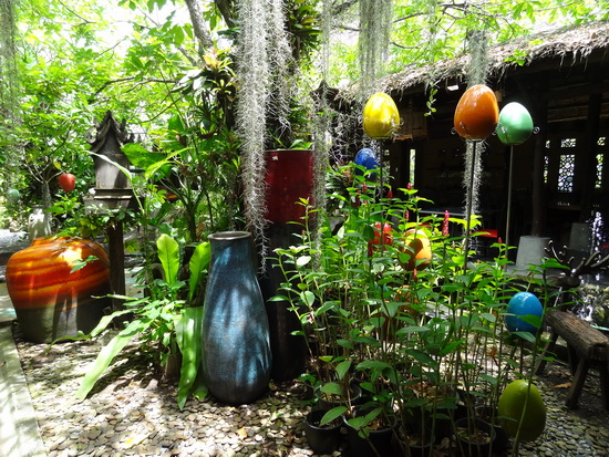 We kept waiting for a sprite to leap out of this playful garden.