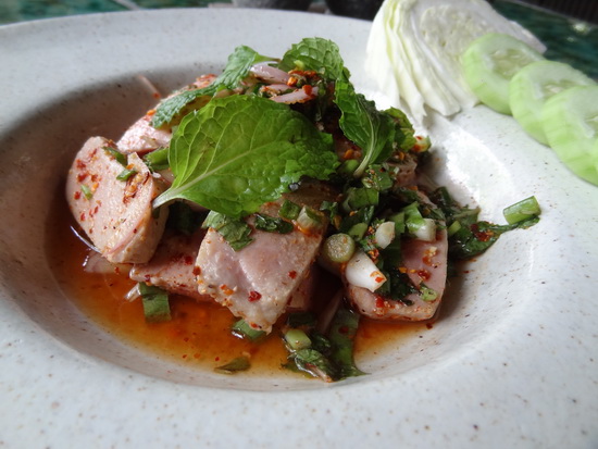 Laab tuna, perfectly spiced.