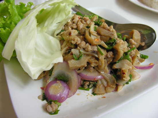 Mushroom laap -- just yum.