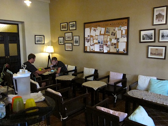 The lobby is really more of a coffee shop.