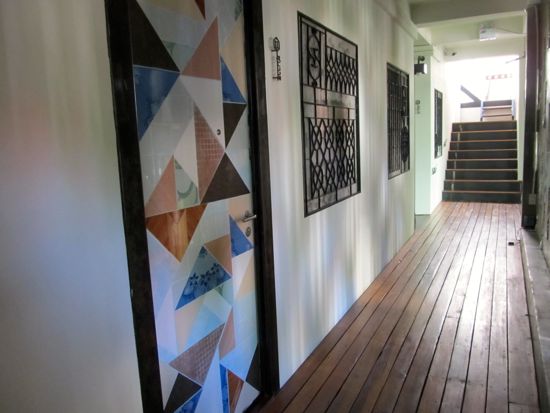 The play of light, color and detail makes this one of the most beautiful guesthouses we've visited in town.