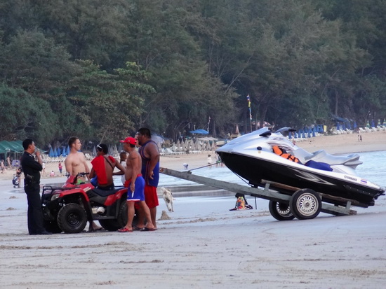 Keep your cool with the jetski boys. Better yet just avoid them.