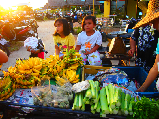 fresh fruit on walking street