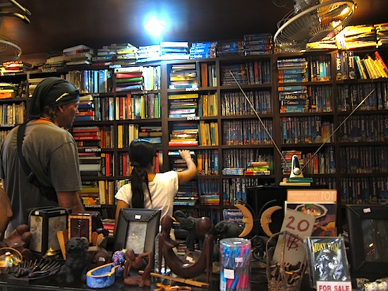 Book-hunting on Khao San.