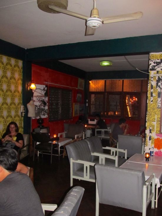 The interior of one of CNX Bar's quirky rooms.