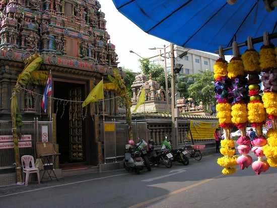 No shortage of colour on Pan Road.