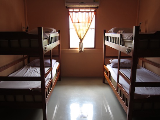 A four-bed dorm in the aptly named Cozy Bangkok Place.