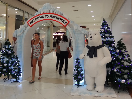 Phuket's gone polar! Central Festival mall goes all out for Christmas.
