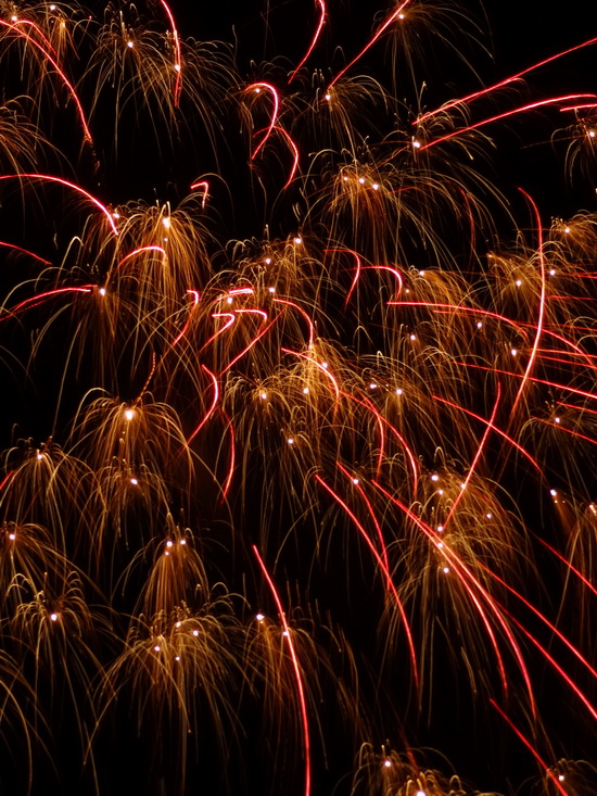 Fireworks galore on NY Eve. These were seen in Ao Chalong.