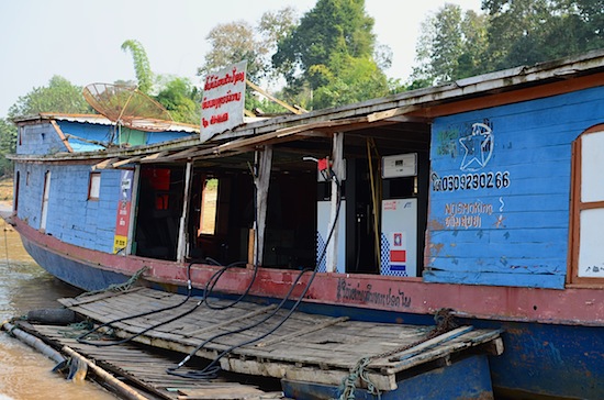 Floating filling station.