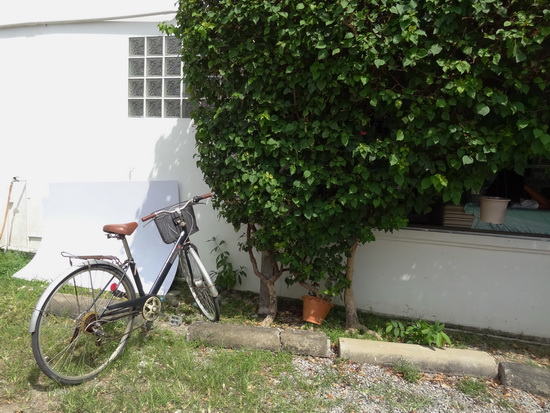 Room photos were barred, so here's a pic of a bicycle instead.