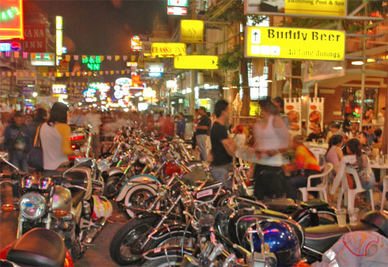 Khao San Road: Where every night is a shutdown.