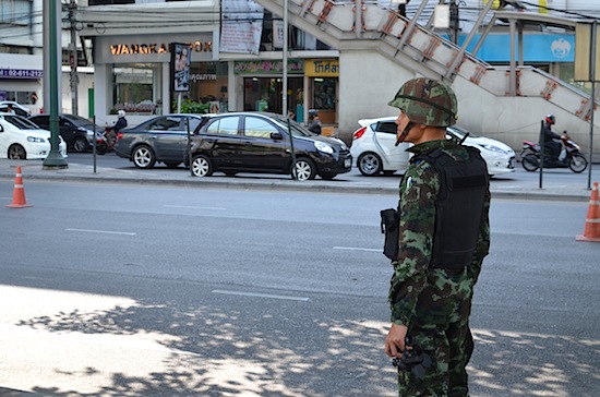 The few soldiers in Bangkok have done little so far.