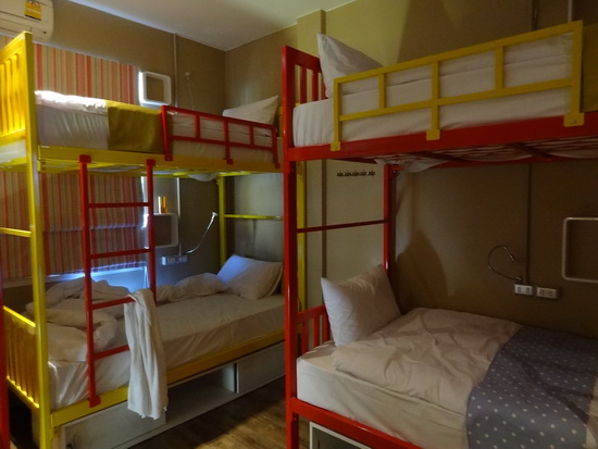 Thick mattresses and quality bedding give some added dorm-room cosiness.