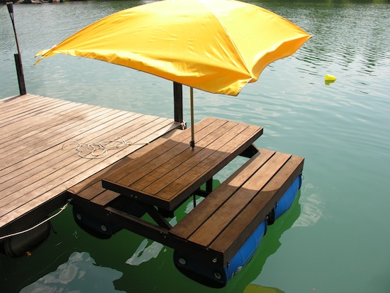 Motorised Floating Picnic Table (MFPT) at Moley's.