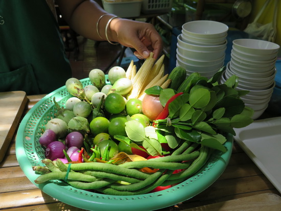 Delicious and fresh. The course uses only pesticide-free veggies.