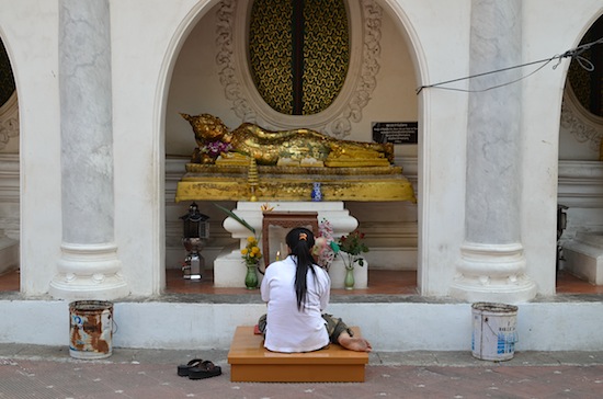 It will take a while to kneel before every single Buddha.