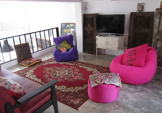 This might be the brightest hostel in Bangkok.